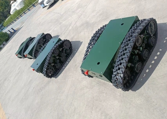 Loading 100kg Rubber Track Undercarriage 12KM/H 2KW
