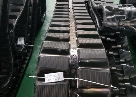 Excavator Rubber TrackS 450 X 71 X 86 پيوندهاي کوبوتا / هانيكس / هيونداي