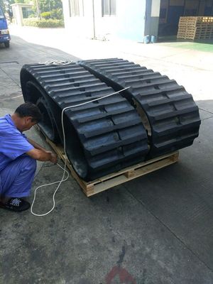 600*125*62 OEM Cralwer Dumper RT800 Dumper ریل لاستیکی