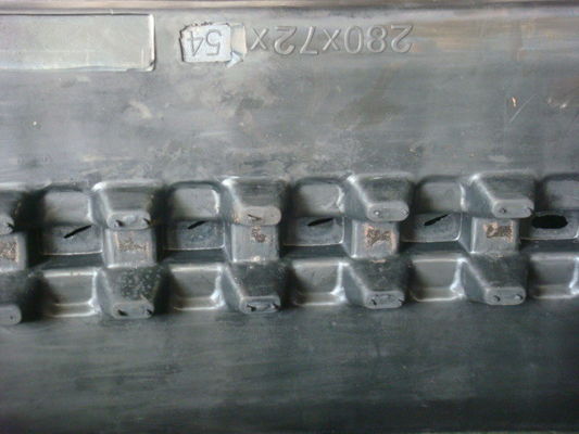 مسیر لاستیکی 280x72x64 قطعات ماشین آلات ساختمانی حفاری مینی حفاری مسیر لاستیکی
