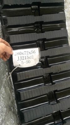 مسیر لاستیکی 280x72x64 قطعات ماشین آلات ساختمانی حفاری مینی حفاری مسیر لاستیکی