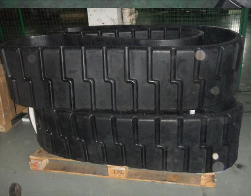 470x152.4x56 الگوی صاف یا حک شده PF6110 مسیرهای لاستیکی قطعات آسفالت با 52 پیوند