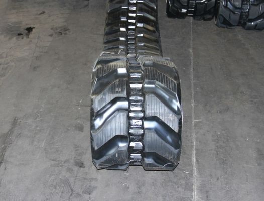400x72.5x76W مسير لاستیکی حفاری برای ماشین آلات ساختمانی