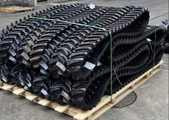 مسیر لاستیکی H280X72X47 با الگوی 40 میلی متر برای ماشین آلات طبقه بندی یا چمن زنی